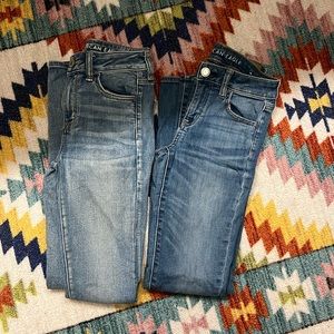 American Eagle long skinny jeans